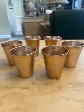 Woodford Reserve Kentucky Derby 🐎 Copper Mint Julep Cups Set of 6 Louisville KY
